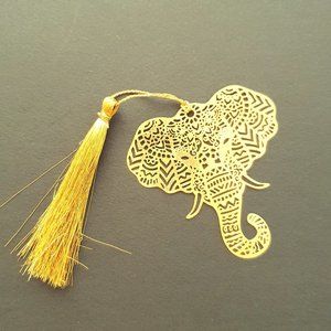 Bookmark Indian Design- metal cutting- Elephant